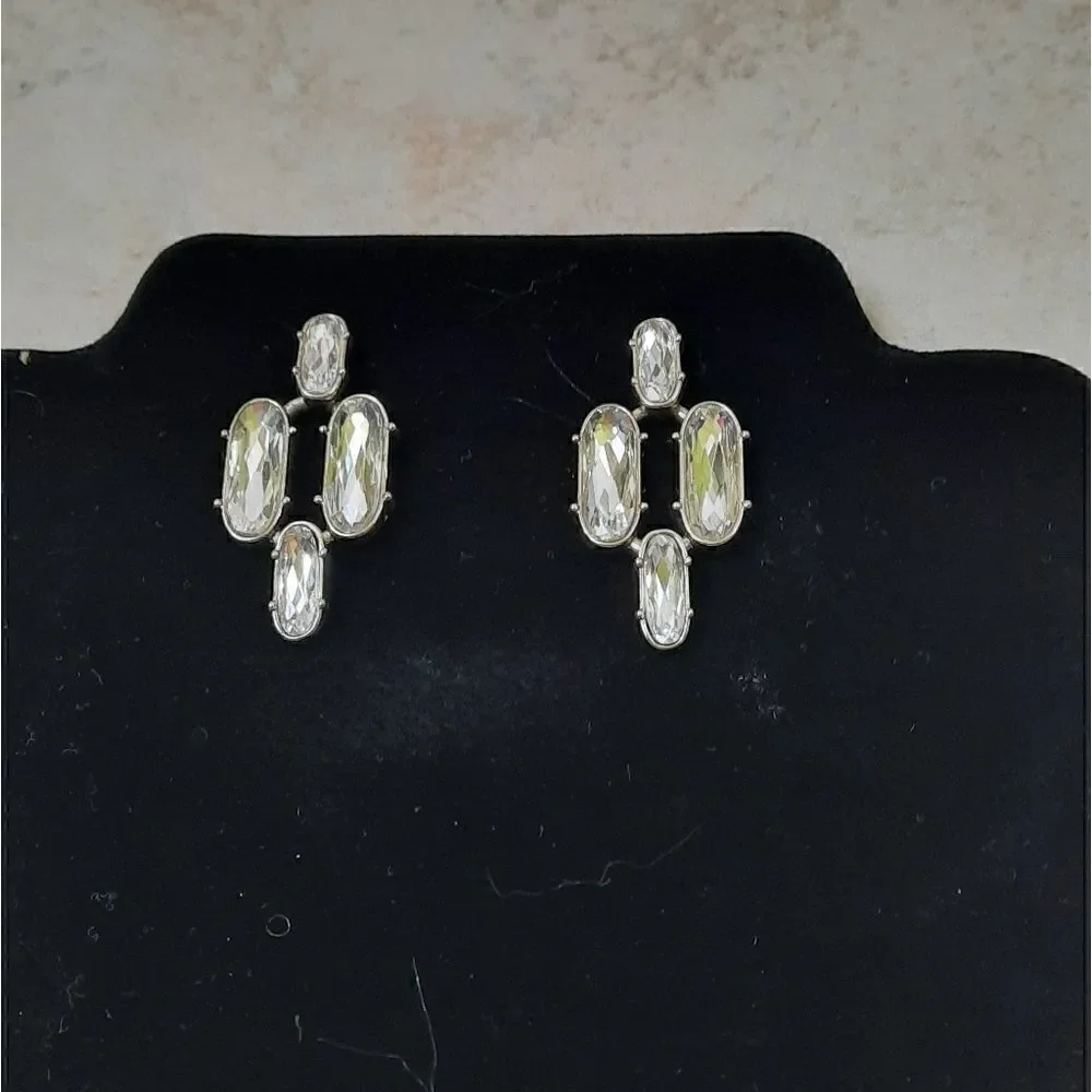 Banana Republic Cut Glass Earrings